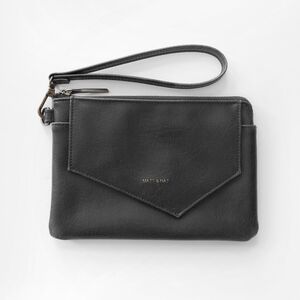 MATT & NAT Smokey Grey Vegan Leather Nia Clutch Wristlet